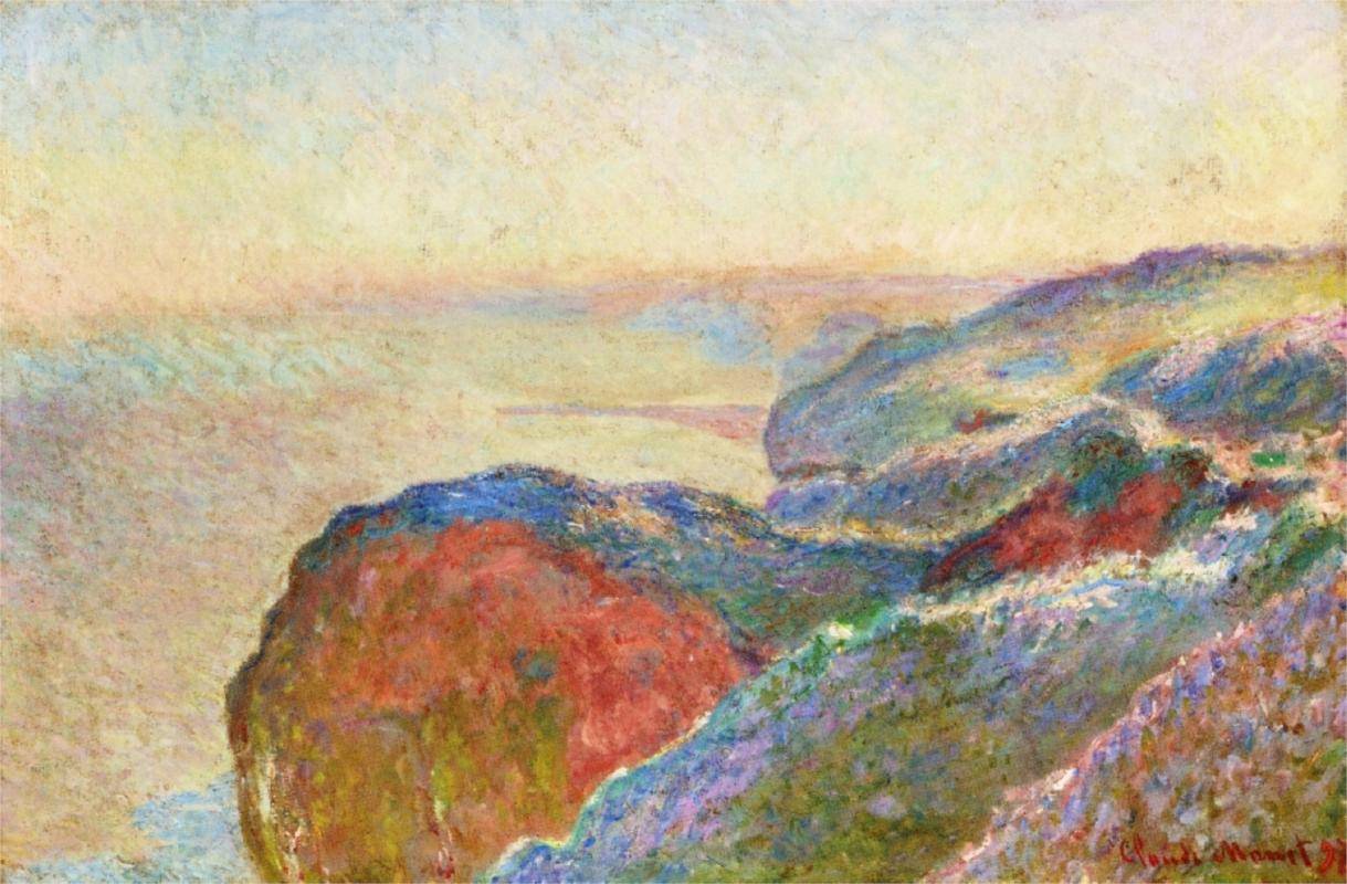 At Val Saint-Nicolas near Dieppe, Morning - Claude Monet Paintings